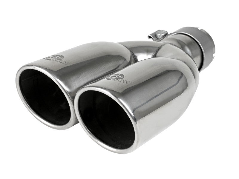 aFe Rebel Series 2.5in 409 SS Axle-Back Exhaust Polished 07-18 Jeep Wrangler (JK) V6-3.6L/3.8L - Blais Performance Parts