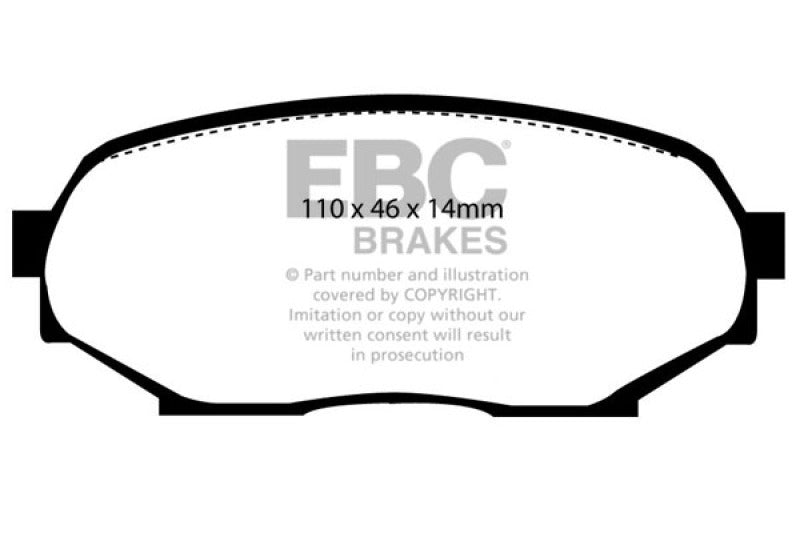 EBC 90-93 Geo Storm 1.6 Greenstuff Front Brake Pads - Blais Performance Parts