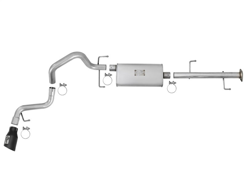 aFe Scorpion 2-1/2in Aluminized Steel Cat-Back Exhaust w/ Black Tips 07-17 Toyota FJ Cruiser V6 4.0L - Blais Performance Parts