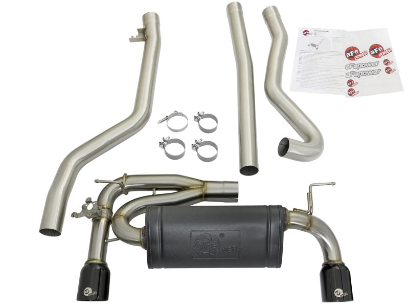 aFe MACHForce XP Exhausts Cat-Back SS 16-17 BMW 340i/iX 440i/iX (F3X) L6-3.0L (B58) w/Black Tips - Blais Performance Parts