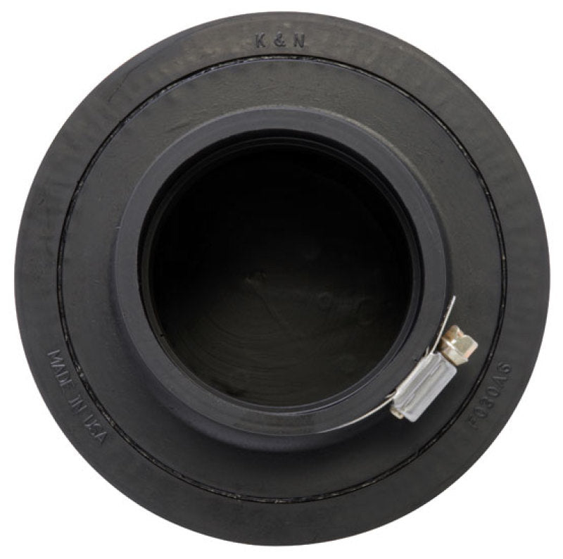 K&N Filter Universal Rubber Filter 3in Flange ID 6in Base OD 5.125in Top OD 5in Height - Blais Performance Parts