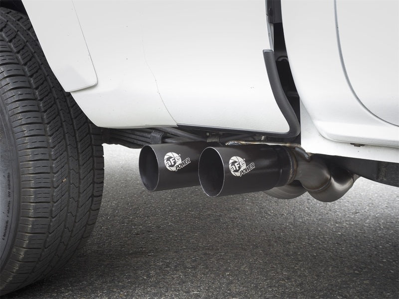 aFe Rebel Exhausts Cat-Back SS 16 Toyota Tacoma V6-3.5L w/ Black Tips - Blais Performance Parts