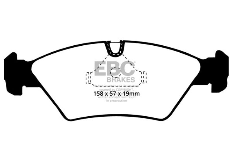 EBC 87-91 BMW M3 2.3 (E30) Redstuff Front Brake Pads - Blais Performance Parts