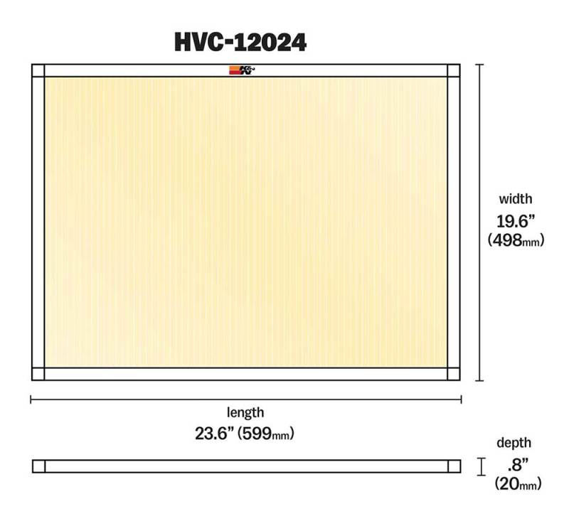 K&N HVAC Filter - 20 x 24 x 1 - Blais Performance Parts