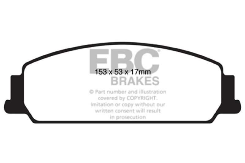 EBC 08-10 Pontiac G8 3.6 Redstuff Front Brake Pads - Blais Performance Parts