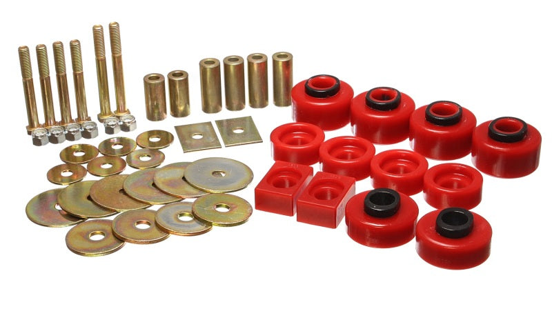 Energy Suspension 97-03 Ford F-100/F-150 2WD/F250 2WD & L-Duty Red Body (Ext Cab ONLY ) Mount Set - Blais Performance Parts