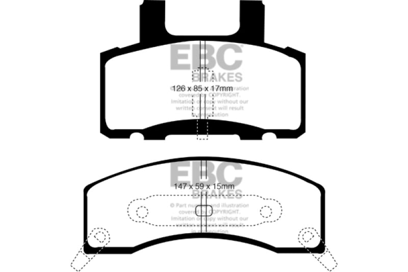 EBC 90-93 Chevrolet C20 8600 LB Greenstuff Front Brake Pads - Blais Performance Parts