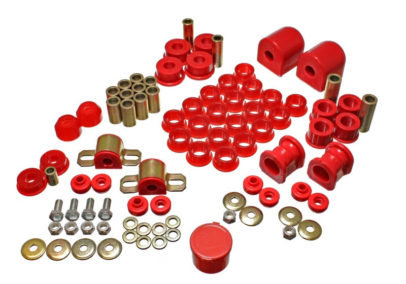 Energy Suspension 91-94 Nissan Sentra/NX1600/2000 Red Hyper-Flex Master Bushing Set - Blais Performance Parts