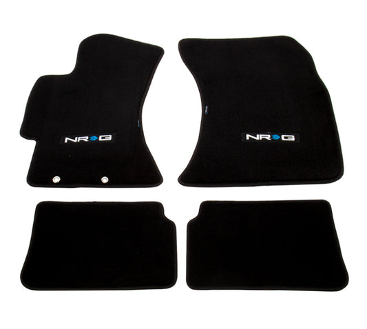 NRG Floor Mats - 2009-2011 Subaru Impreza WRX/STi (NRG Logo) - 4pc. - Blais Performance Parts