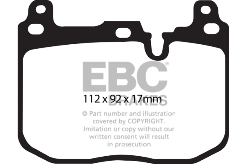 EBC 14+ BMW M3 3.0 Twin Turbo (F80) Redstuff Front Brake Pads - Blais Performance Parts