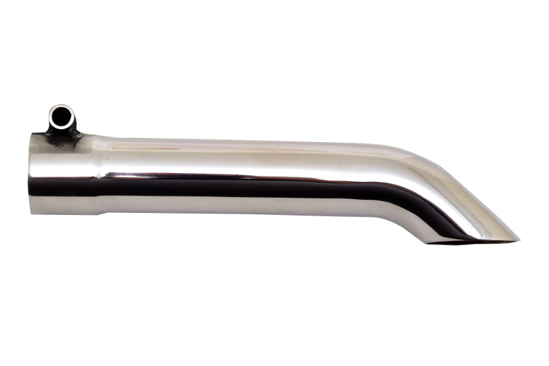 Gibson Turn Down Slash-Cut Tip - 1.5in OD/1.5in Inlet/8in Length - Stainless - Blais Performance Parts