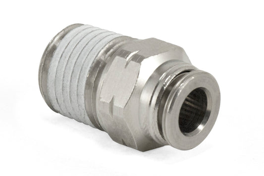 Air Lift Straight- Male 1/4in Npt X 1/4in Tube - Blais Performance Parts