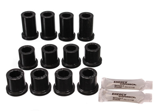 Energy Suspension 84-85 Toyota 4Runner 2 & 4WD Black Front Leaf Spring Bushing Set - Blais Performance Parts