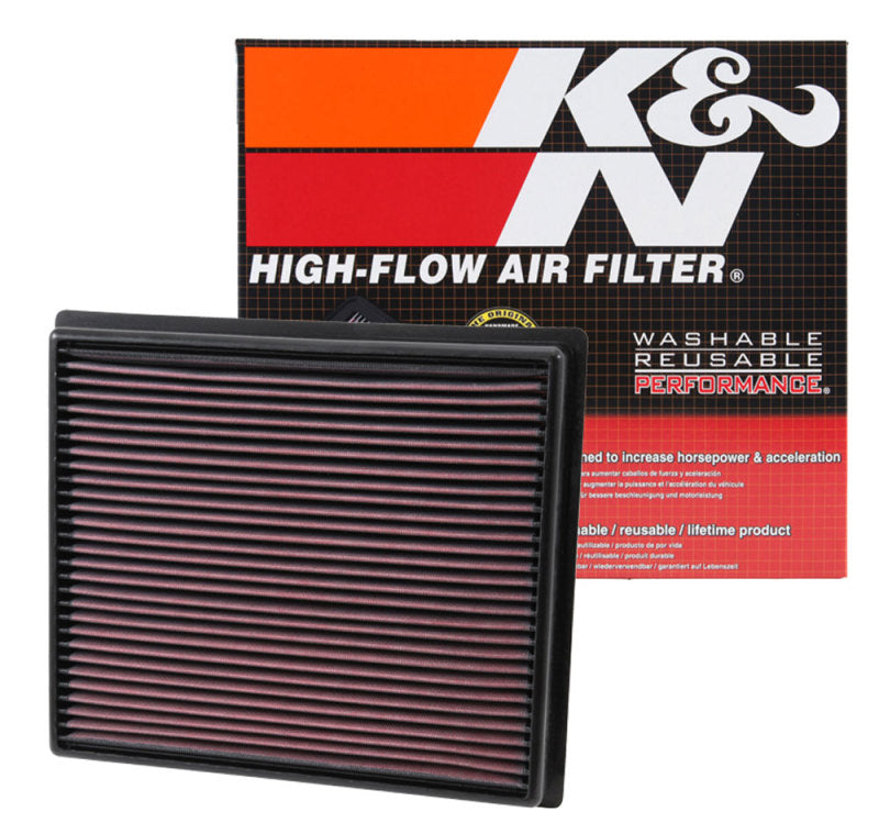 K&N Replacement Panel Air Filter for Toyota 2014 Tundra 4.6L/5.7L/ 2014 Sequoia 5.7L V8 - Blais Performance Parts