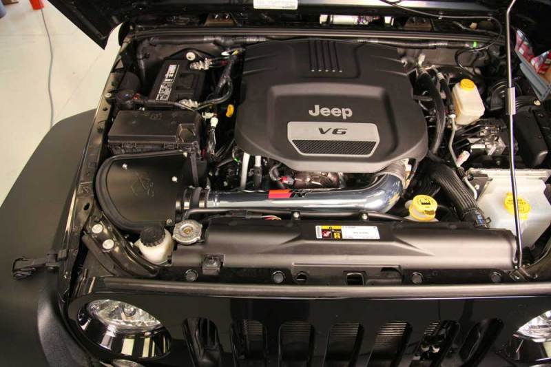 K&N 12-18 Jeep Wrangler V6-3.6L High Flow Performance Intake Kit (12-15 CARB Approved) - Blais Performance Parts