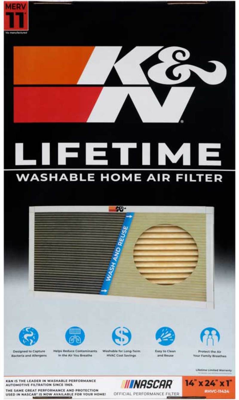 K&N HVAC Filter - 14 X 24 X 1 - Blais Performance Parts