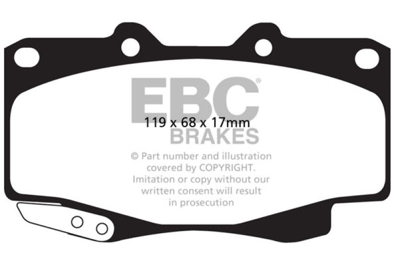 EBC 99-04 Toyota Tacoma 4WD 2.7 Greenstuff Front Brake Pads - Blais Performance Parts