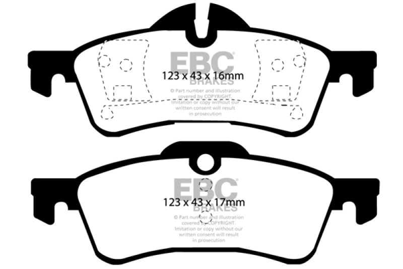 EBC 04-06 Mini Hardtop 1.6 Greenstuff Rear Brake Pads - Blais Performance Parts