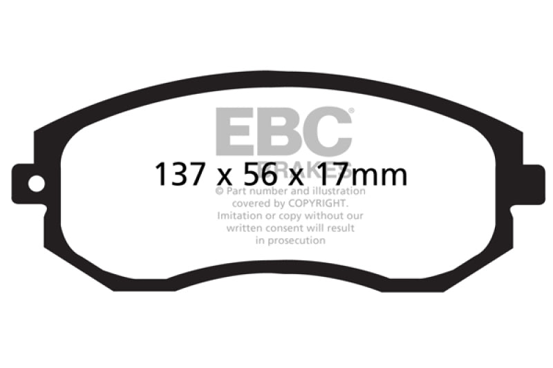 EBC 2012+ Subaru BRZ/FRS/86 2.0L Bluestuff Front Brake Pads - Blais Performance Parts