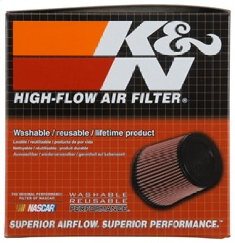 K&N Filter Universal Rubber Filter 3in Flange ID 6in Base OD 5.125in Top OD 5in Height - Blais Performance Parts