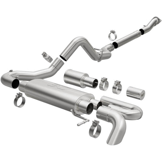 MagnaFlow 2021 Ford Bronco Overland Series Cat-Back Exhaust w/ Single Straight Driver Exit- No Tip - Blais Performance Parts