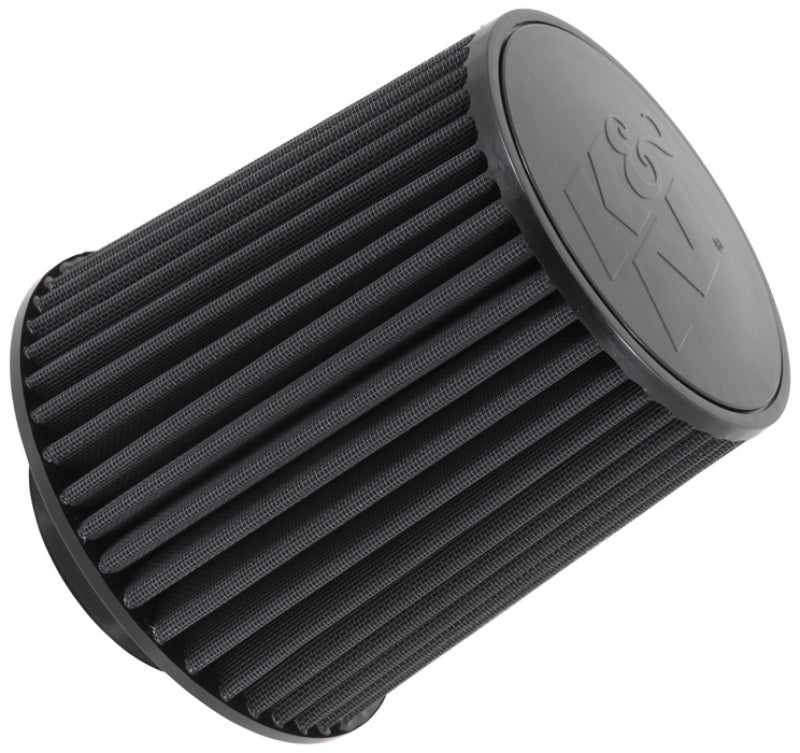 K&N Universal Rubber Filter-Round Tapered 4in Flange ID x 8in Base OD x 6.625in Top OD x 8in H - Blais Performance Parts