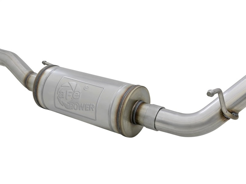 aFe Rebel Series 2.5in 409 SS Cat-Back Exhaust w/ Polished Tips 07+ Jeep Wrangler (JK) V6 3.6L/3.8L - Blais Performance Parts
