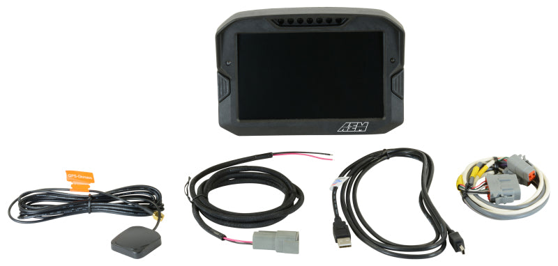 AEM CD-7 Non Logging GPS Enabled Race Dash Carbon Fiber Digital Display w/o VDM (CAN Input Only) - Blais Performance Parts