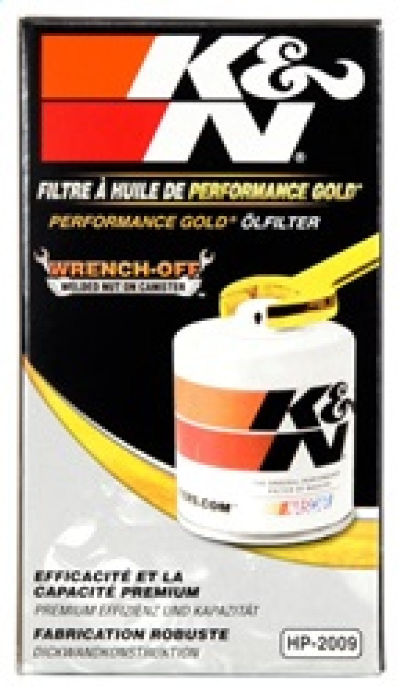 K&N 03-05 Neon SRT-4 / Lotus Elise Performance Gold Oil Filter - Blais Performance Parts