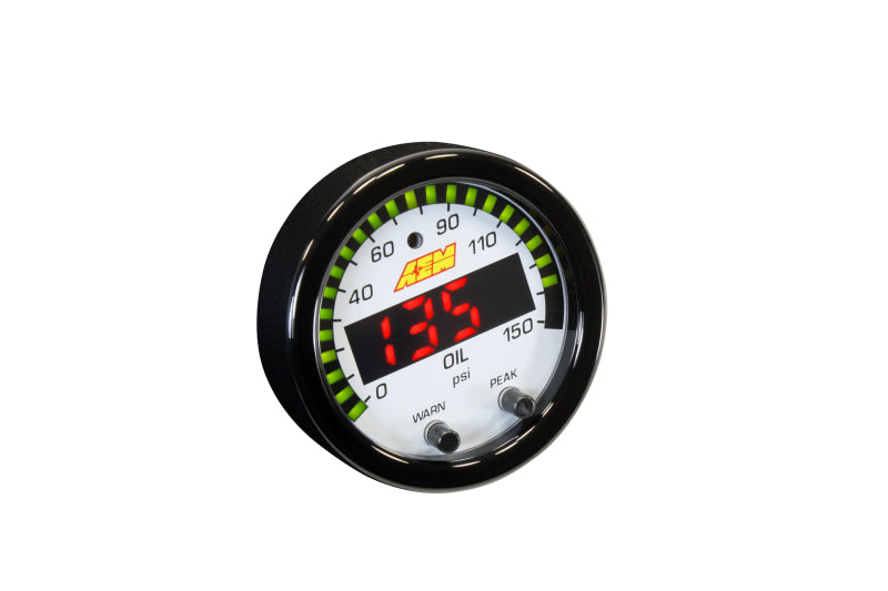 AEM X-Series 0-150 Oil Pressure Gauge Kit - Blais Performance Parts