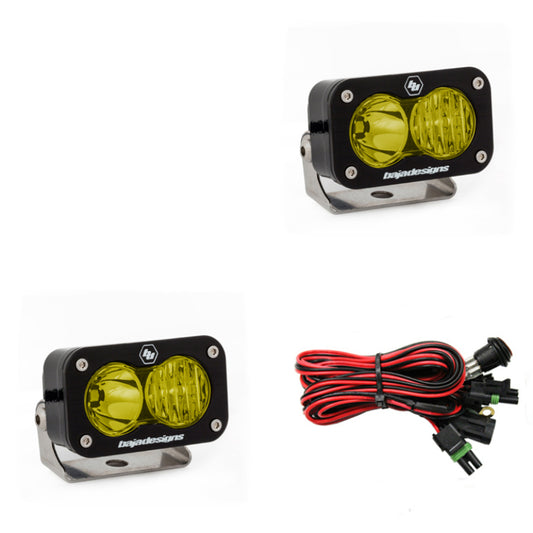Baja Designs S2 Pro Wide Cornering Pair - LED Amber - Blais Performance Parts
