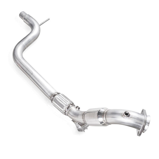 Stainless Works 2015-16 Mustang Downpipe 3in High-Flow Cats Factory Connection - Blais Performance Parts