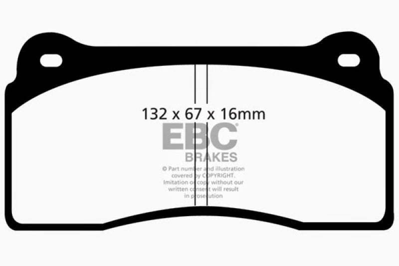 EBC 99-03 Aston Martin DB7 5.9 Redstuff Front Brake Pads - Blais Performance Parts
