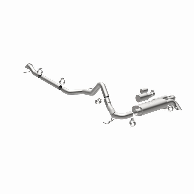 MagnaFlow 2021 Ford Bronco Overland Series Cat-Back Exhaust w/ Single Straight Driver Exit- No Tip - Blais Performance Parts