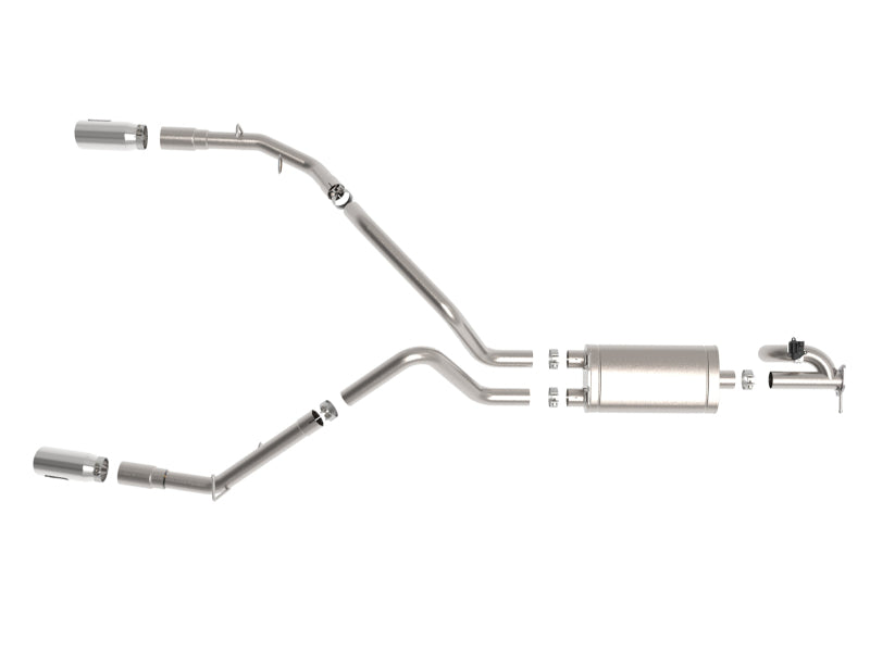 aFe Gemini XV 3in 304 SS Cat-Back Exhaust 19-21 Ram 1500 V8 5.7L Hemi w/ Polish Tips - Blais Performance Parts