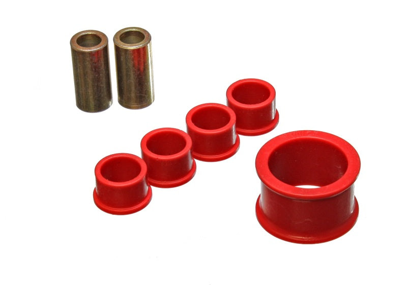 Energy Suspension 02-09 Nissan 350Z / 03-07 Infiniti G35 Coupe Red Rack and Pinion Bushing Set - Blais Performance Parts