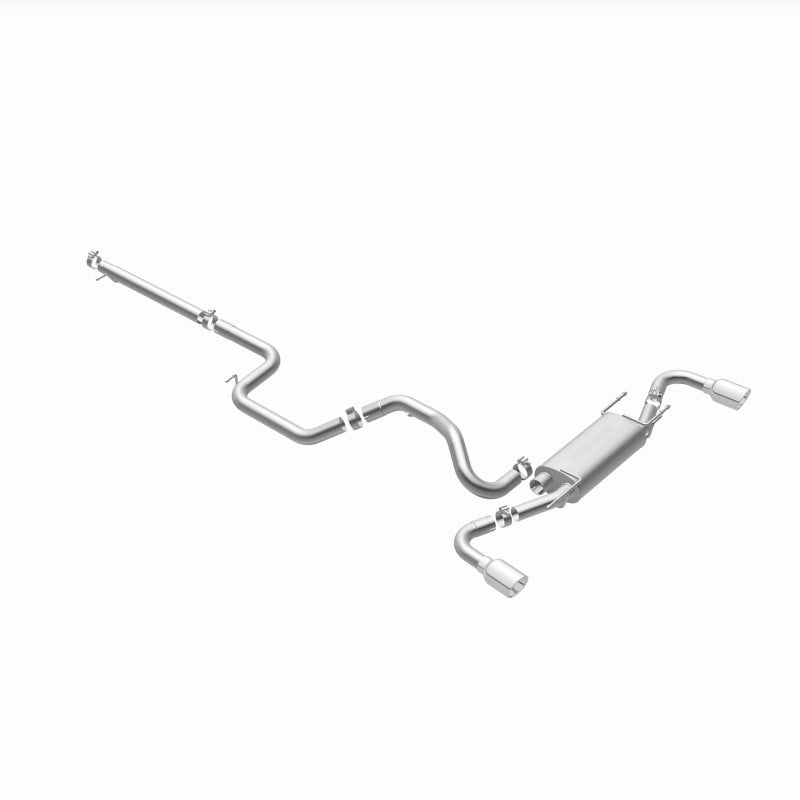 MagnaFlow 10-12 Mazda 3 L4 2.5L Hatchback Split Rear Exit Stainless Cat Back Performance Exhaust - Blais Performance Parts