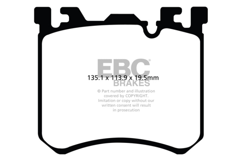 EBC 10-13 BMW X5M 4.4 Twin Turbo Redstuff Front Brake Pads - Blais Performance Parts