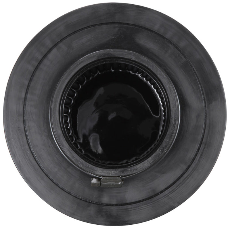 K&N Universal Rubber Filter-Round Tapered 4in Flange ID x 8in Base OD x 6.625in Top OD x 8in H - Blais Performance Parts