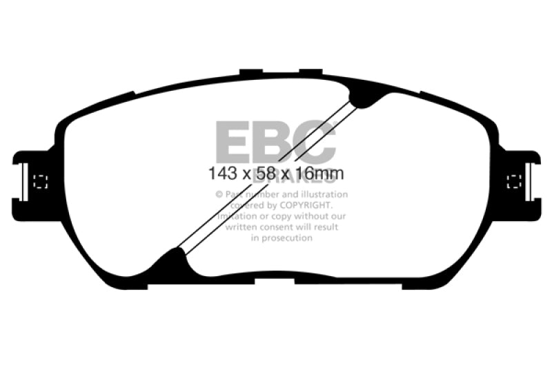 EBC 10 Toyota Sienna 2.7 Greenstuff Front Brake Pads - Blais Performance Parts