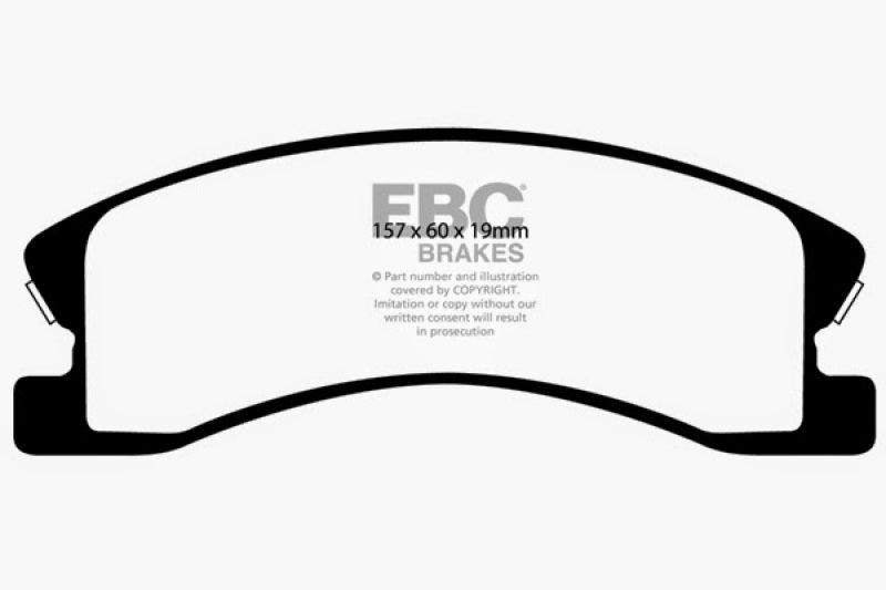 EBC 99-04 Jeep Grand Cherokee 4.0 (Akebono) Yellowstuff Front Brake Pads - Blais Performance Parts