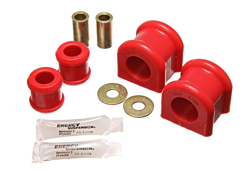 Energy Suspension 07-11 Jeep Wrangler JK Red Front 31mm Sway Bar and Endlink Bushing Set - Blais Performance Parts