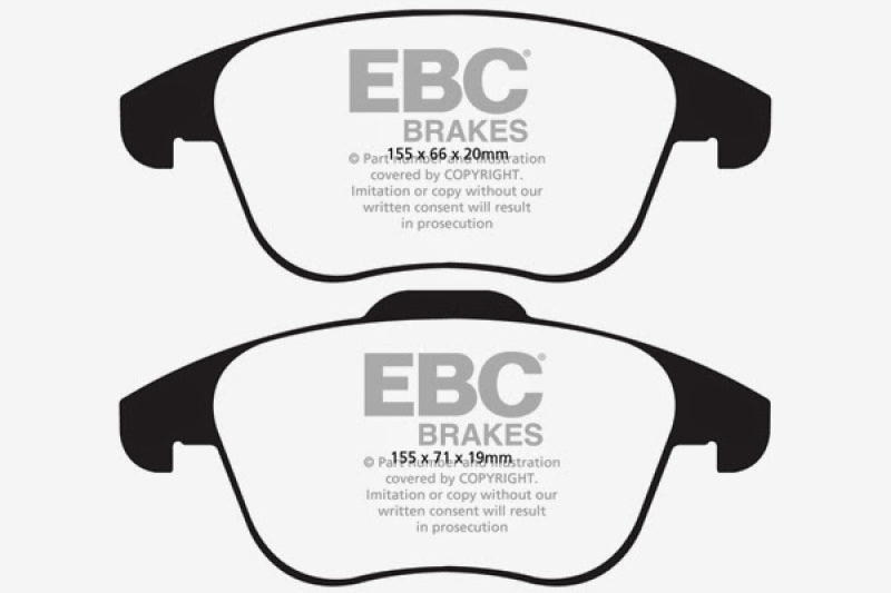 EBC 15-19 Audi Q3 2.0 Turbo Greenstuff Front Brake Pads - Blais Performance Parts