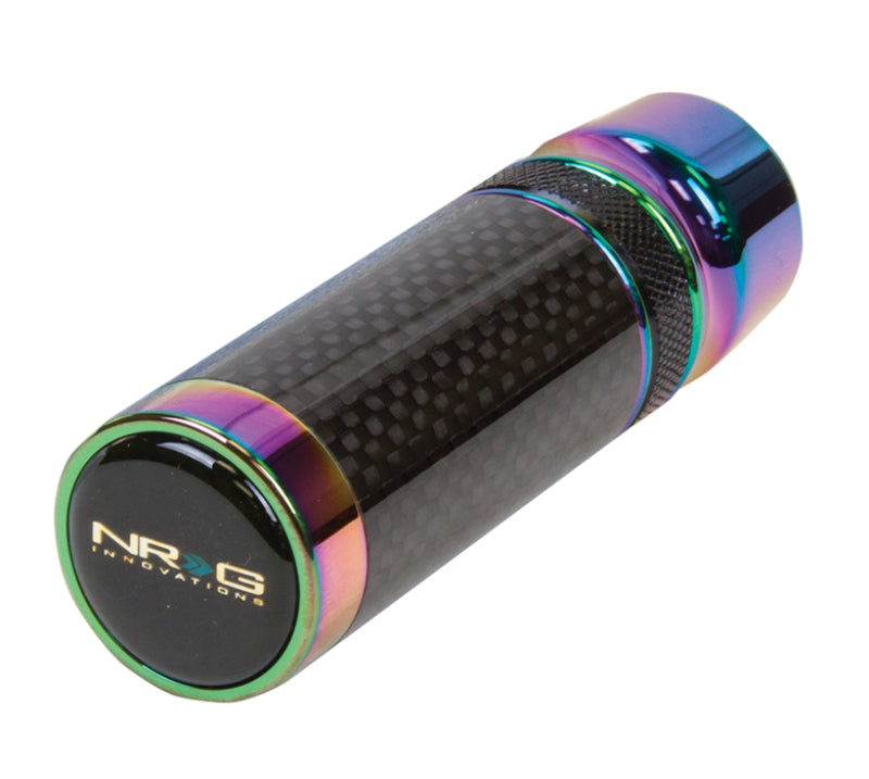 NRG Slimboy Adjustable Shift Knob (M10X1.25) Nissan / Mazda / Toyota - Carbon Fiber / Neochrome - Blais Performance Parts