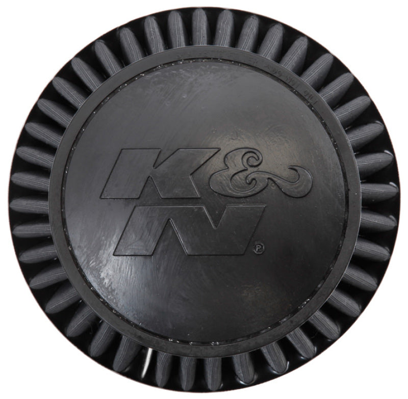 K&N Universal Rubber Filter Round Tapered 6in Flange ID x 7.5in Base OD x 5.25in Top OD x 6in Height - Blais Performance Parts