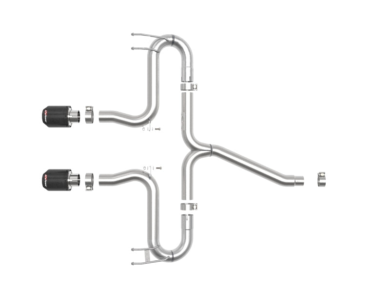 aFe Takeda 2-1/2in 304 SS Axle-Back Exhaust w/Carbon Tips 17-20 Honda Civic Sport L4-1.5L (t) - Blais Performance Parts