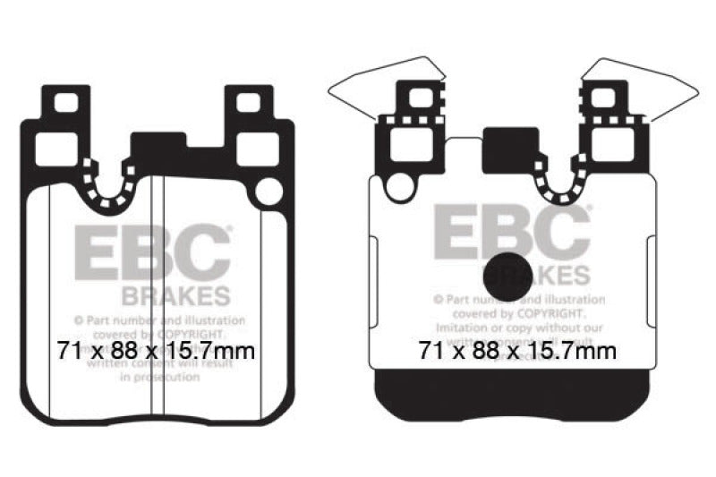 EBC 13-18 BMW 335i (F30) Bluestuff Rear Brake Pads - Blais Performance Parts