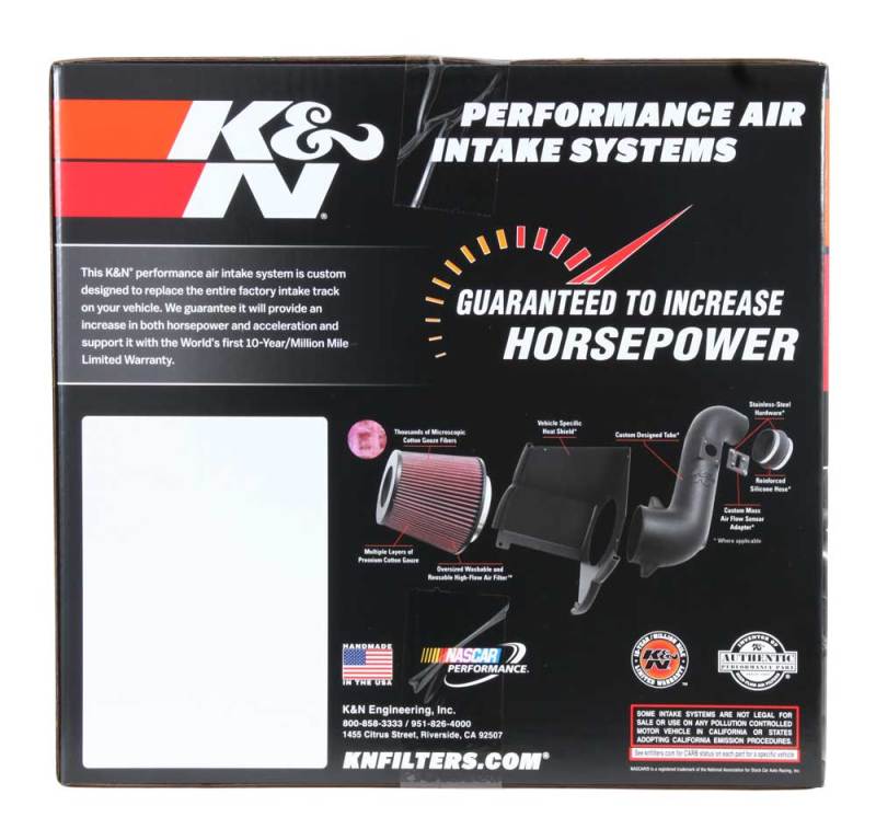 K&N 19-20 Jeep Cherokee L4-2.4L Performance Air Intake Kit - Blais Performance Parts