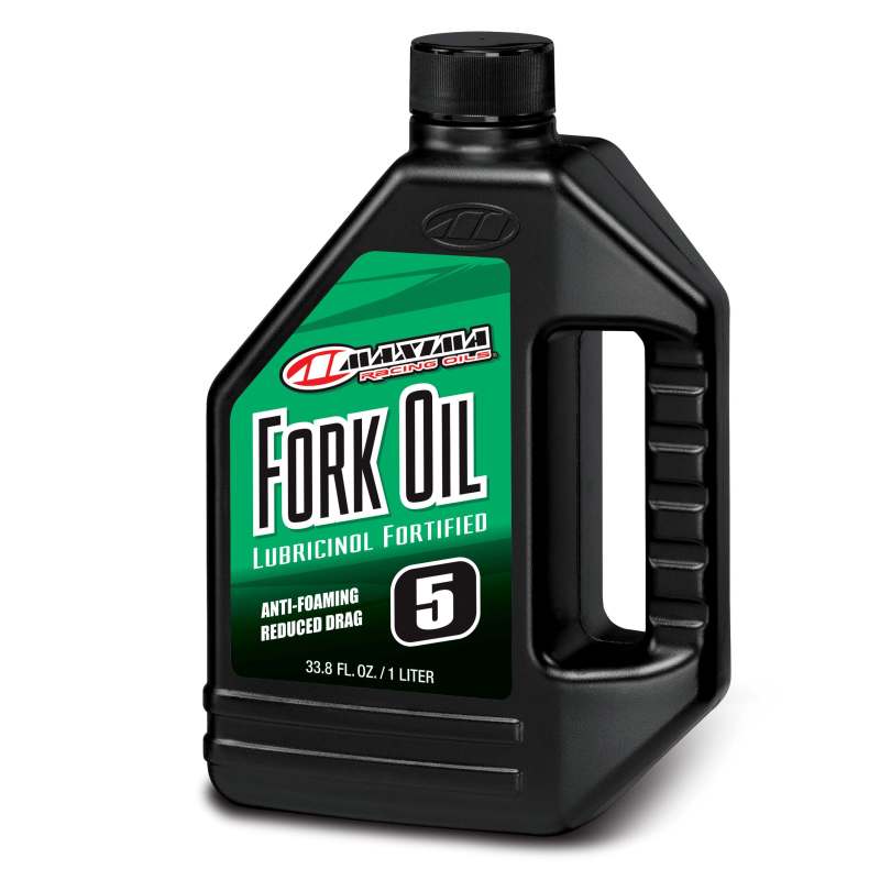 Maxima Fork Oil Standard Hydraulic 5wt - 1 Liter - Blais Performance Parts