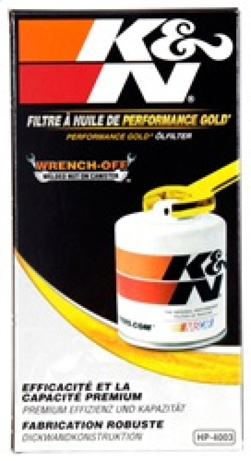 K&N Dodge Performance Gold Oil Filter - Blais Performance Parts